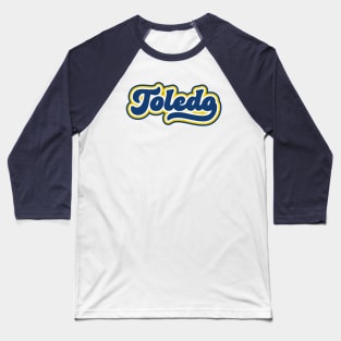 Retro Toledo Script Baseball T-Shirt